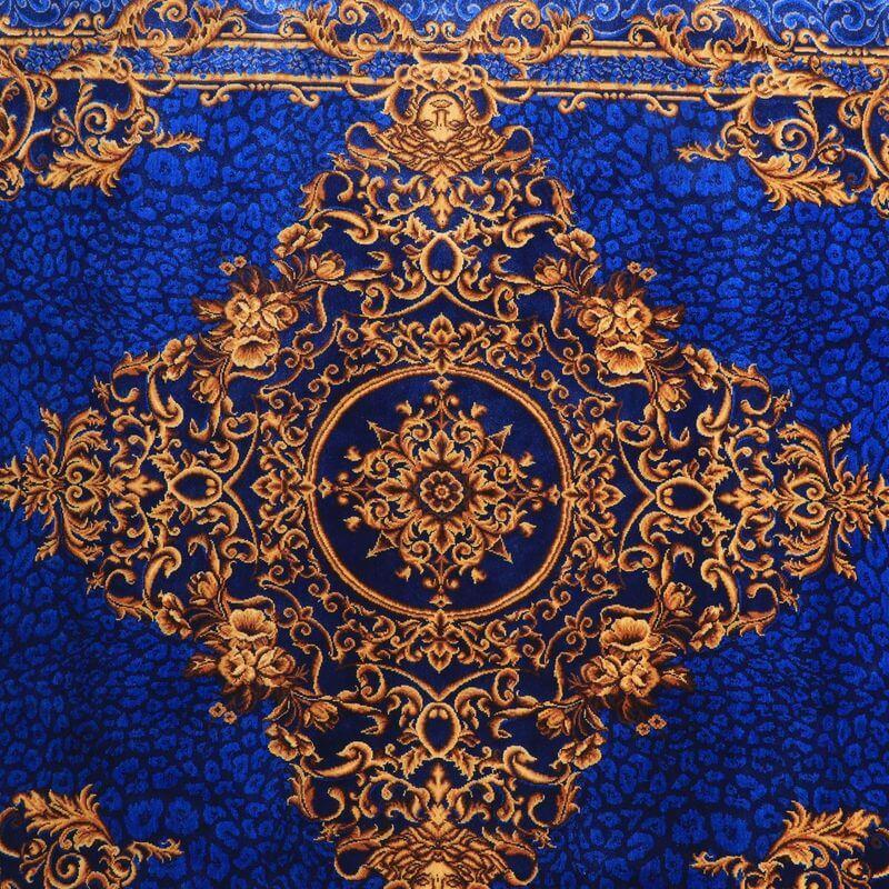 ペルシャ絨毯／クム 119×79cm イラン産 手織り  シルク100％ ラグ  ラグマット（FN-70295）の画像