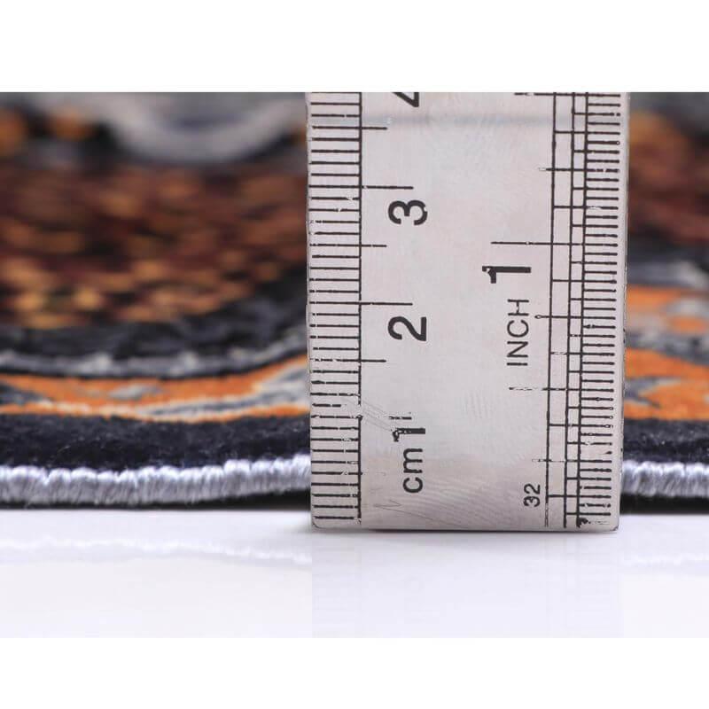 ペルシャ絨毯／クム 126×82cm イラン産 手織り  シルク100％ ラグ  ラグマット（FN-70296）の画像