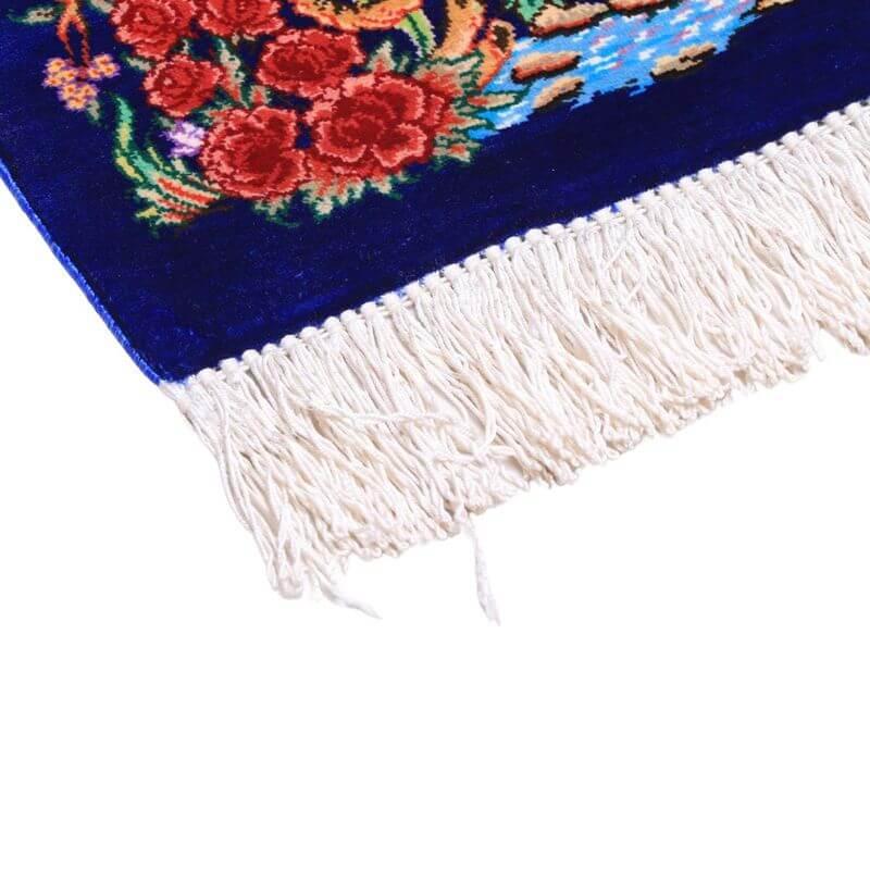 ペルシャ絨毯／メフルバフ工房 120×77cm イラン産 手織り  シルク100％ ラグ  ラグマット（FN-70298）の画像