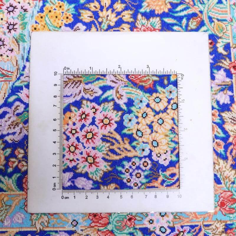 ペルシャ絨毯／メフルバフ工房 120×77cm イラン産 手織り  シルク100％ ラグ  ラグマット（FN-70298）の画像