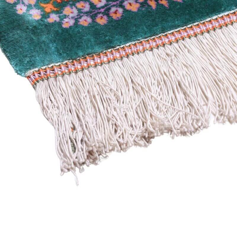 ペルシャ絨毯／モスタファザーデ工房 135×82cm イラン産 手織り  シルク100％ ラグ  ラグマット（FN-70299）の画像