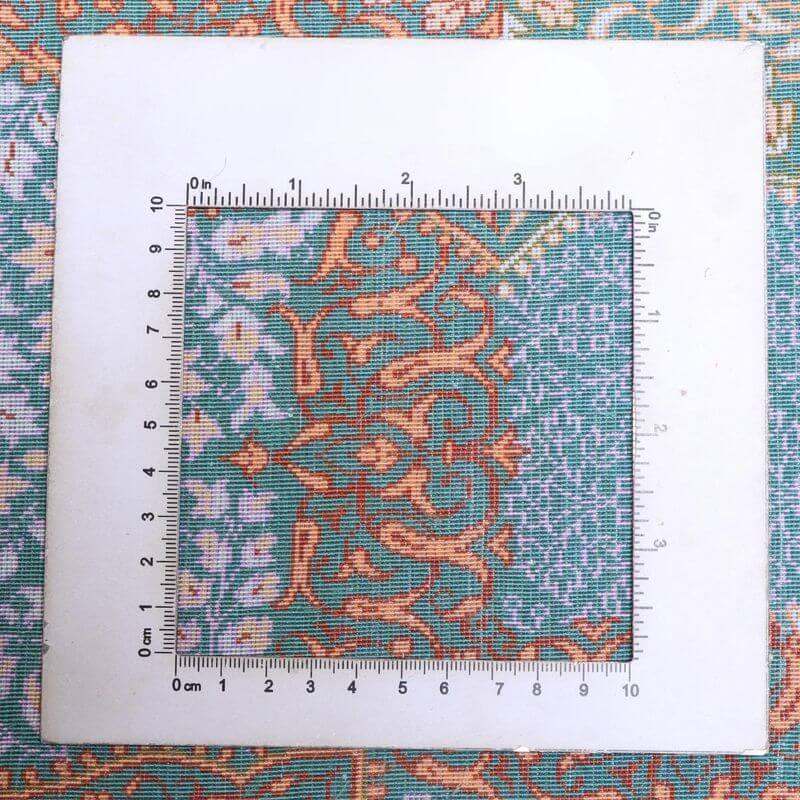 ペルシャ絨毯／モスタファザーデ工房 135×82cm イラン産 手織り  シルク100％ ラグ  ラグマット（FN-70299）の画像