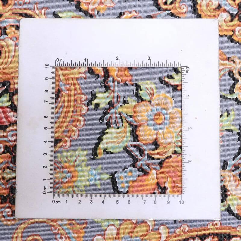 ペルシャ絨毯／メフルバフ工房 121×78cm イラン産 手織り  シルク100％ ラグ  ラグマット（FN-70301）の画像