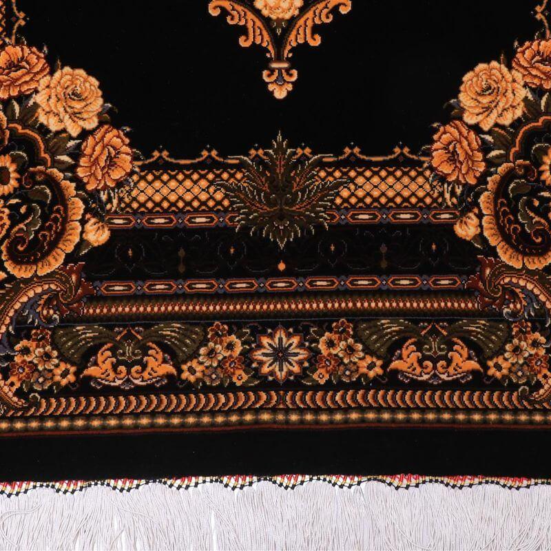 ペルシャ絨毯／ハサン・エスラーミー工房 125×84cm イラン産 手織り  シルク100％ ラグ  ラグマット（FN-70304）の画像