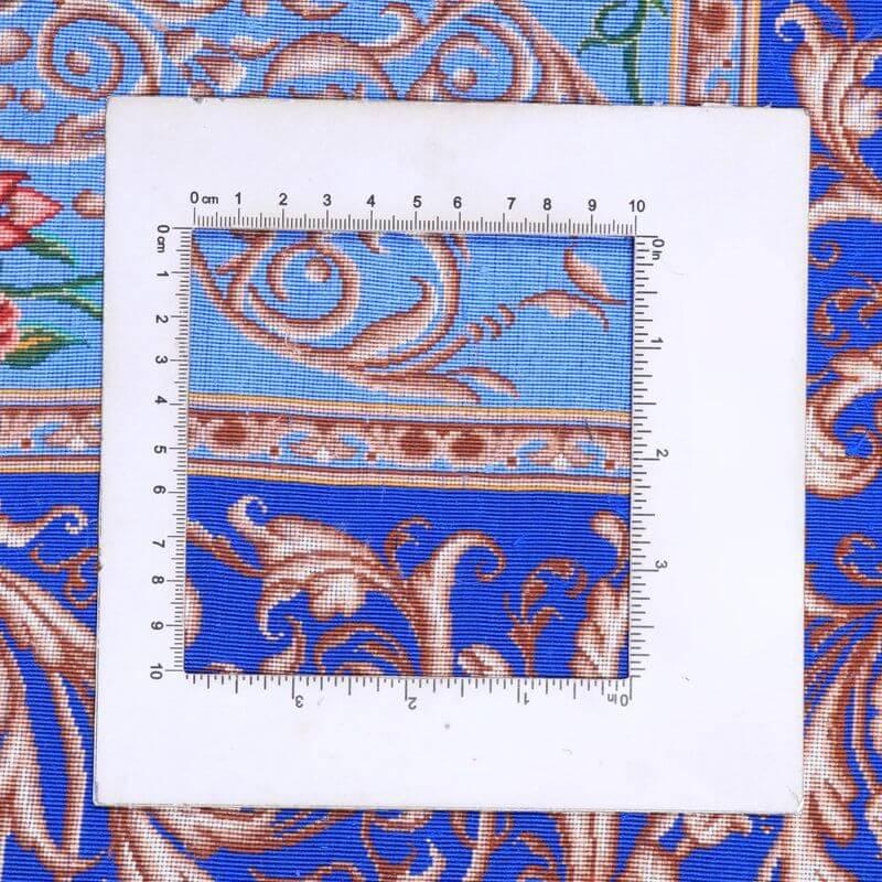 ペルシャ絨毯／クム 208×136cm イラン産 手織り  シルク100％ ラグ  ラグマット（FN-70305）の画像