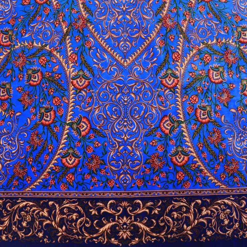 ペルシャ絨毯／クム 208×136cm イラン産 手織り  シルク100％ ラグ  ラグマット（FN-70305）の画像