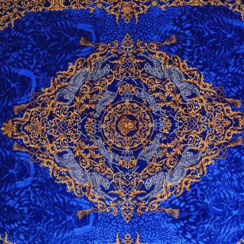 ペルシャ絨毯／クム 203×137cm イラン産 手織り  シルク100％ ラグ  ラグマット（FN-70306）の画像