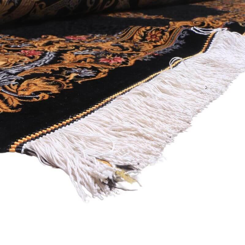 ペルシャ絨毯／ハカミ・マラーム工房 202×137cm イラン産 手織り  シルク100％ ラグ  ラグマット（FN-70307）の画像