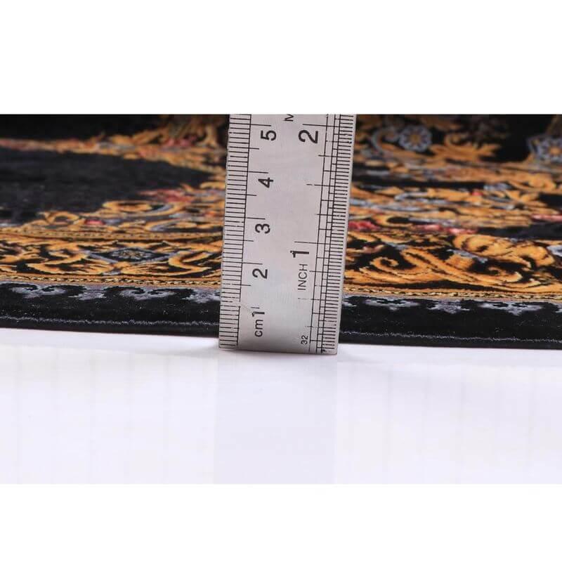 ペルシャ絨毯／ハカミ・マラーム工房 202×137cm イラン産 手織り  シルク100％ ラグ  ラグマット（FN-70307）の画像