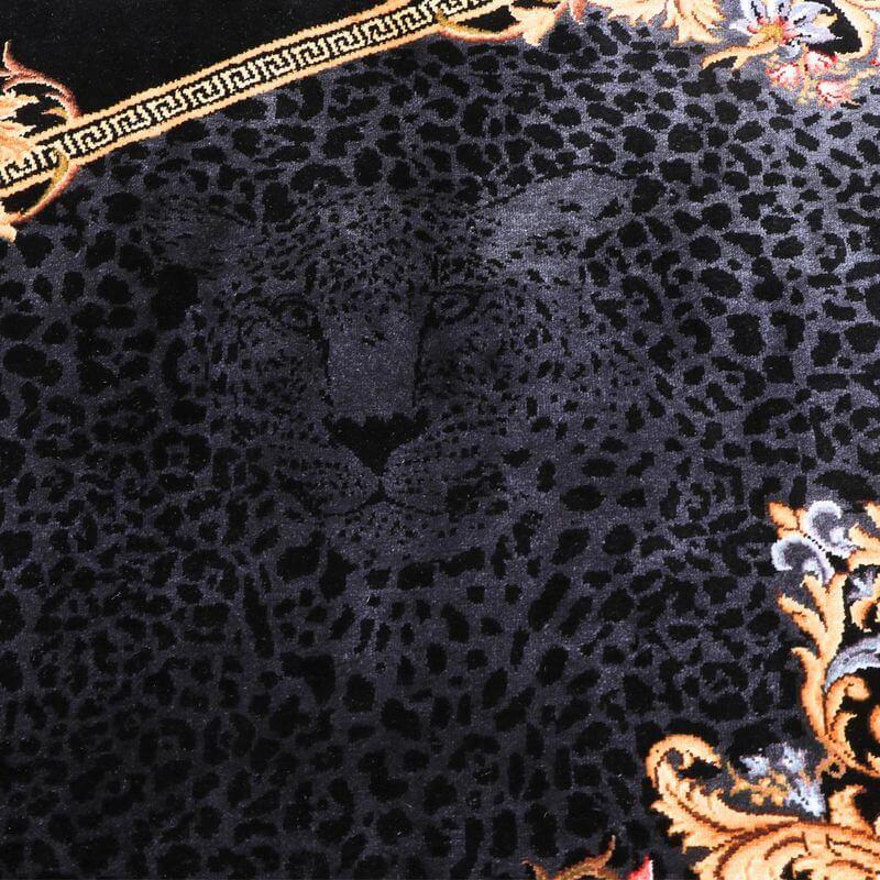 ペルシャ絨毯／ハカミ・マラーム工房 202×137cm イラン産 手織り  シルク100％ ラグ  ラグマット（FN-70307）の画像