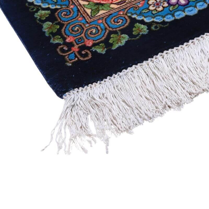 ペルシャ絨毯／メフルバフ工房 200×128cm イラン産 手織り  シルク100％ ラグ  ラグマット（FN-70308）の画像