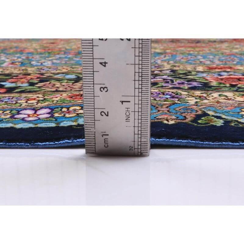 ペルシャ絨毯／メフルバフ工房 200×128cm イラン産 手織り  シルク100％ ラグ  ラグマット（FN-70308）の画像