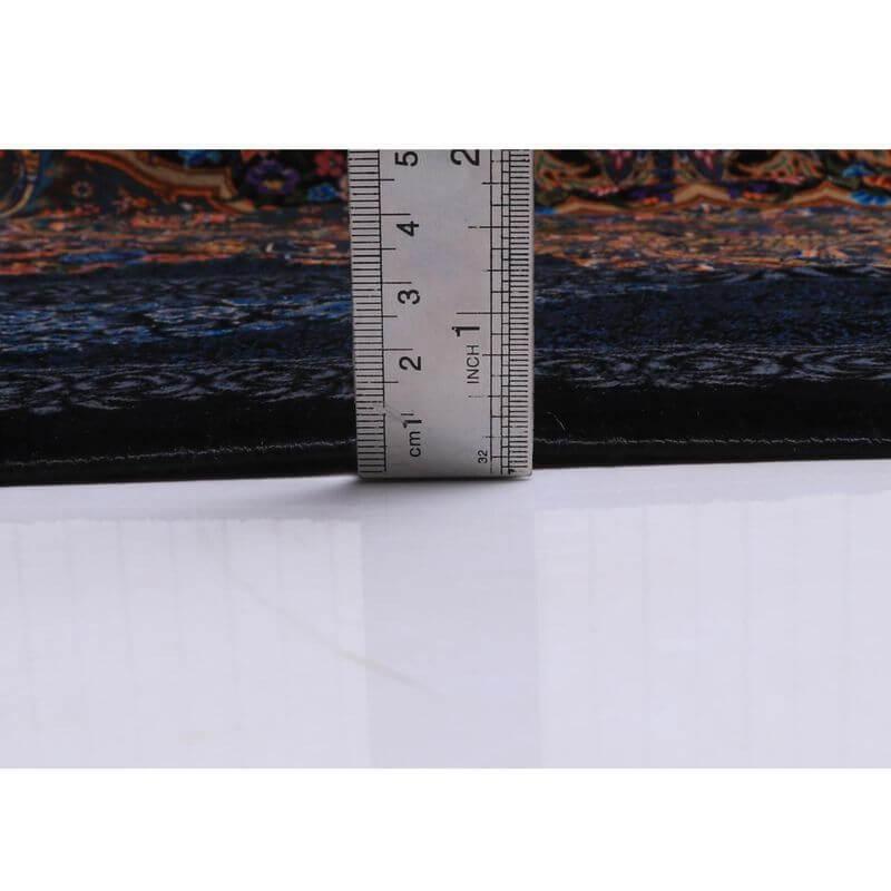 ペルシャ絨毯／エスファハーニヤン工房 128番 201×135cm イラン産 手織り  シルク100％ ラグ  ラグマット（FN-70309）の画像