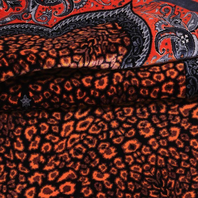 ペルシャ絨毯／クム 124×80cm イラン産 手織り  シルク100％ ラグ  ラグマット（FN-70326）の画像