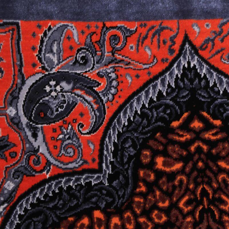 ペルシャ絨毯／クム 124×80cm イラン産 手織り  シルク100％ ラグ  ラグマット（FN-70326）の画像