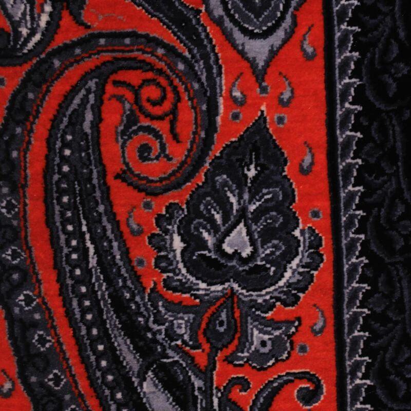 ペルシャ絨毯／クム 124×80cm イラン産 手織り  シルク100％ ラグ  ラグマット（FN-70326）の画像