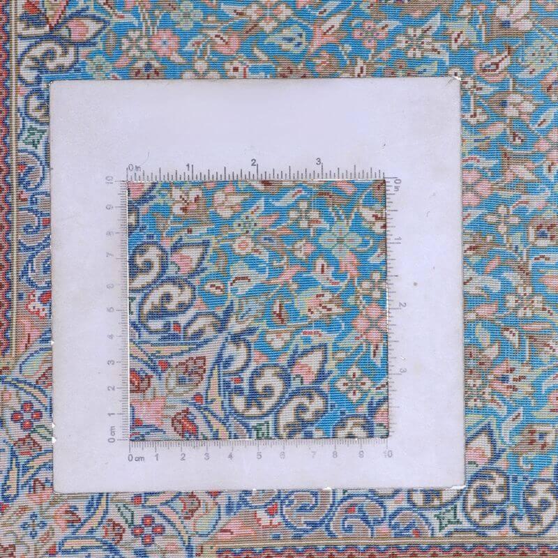 ペルシャ絨毯／ジャムシーディー工房 129×78cm イラン産 手織り  シルク100％ ラグ  ラグマット（FN-70330）の画像