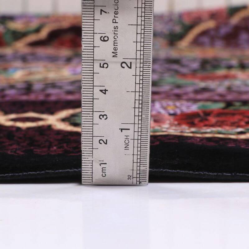 ペルシャ絨毯／エスファハーニヤン工房 128番 209×133cm イラン産 手織り  シルク100％ ラグ  ラグマット（FN-70333）の画像