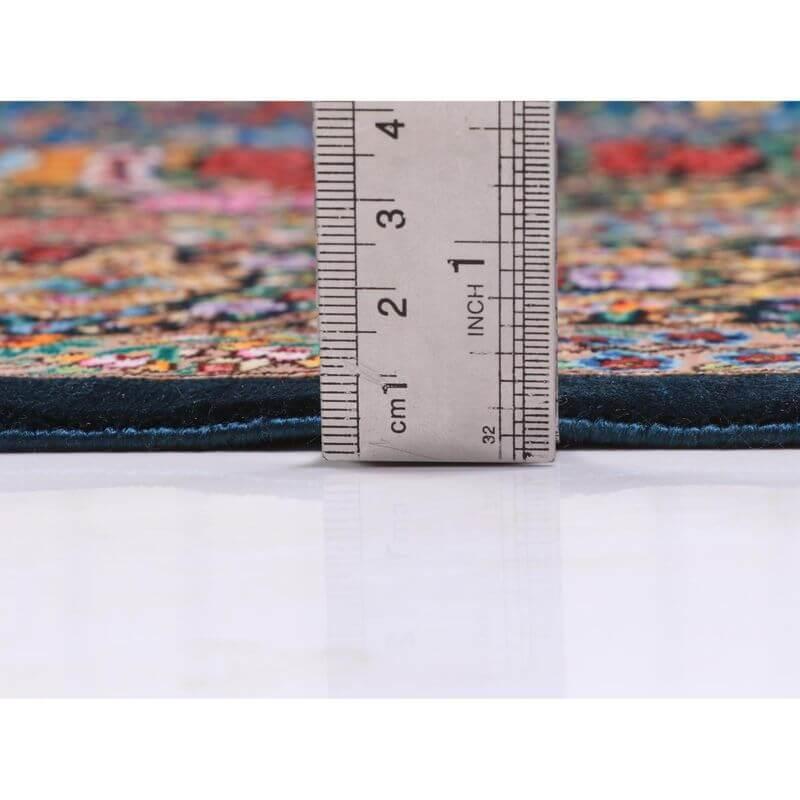 ペルシャ絨毯／メフルバフ工房 200×129cm イラン産 手織り  シルク100％ ラグ  ラグマット（FN-70334）の画像