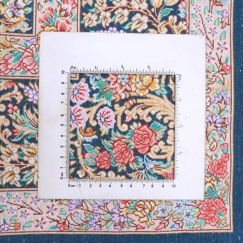 ペルシャ絨毯／メフルバフ工房 200×129cm イラン産 手織り  シルク100％ ラグ  ラグマット（FN-70334）の画像
