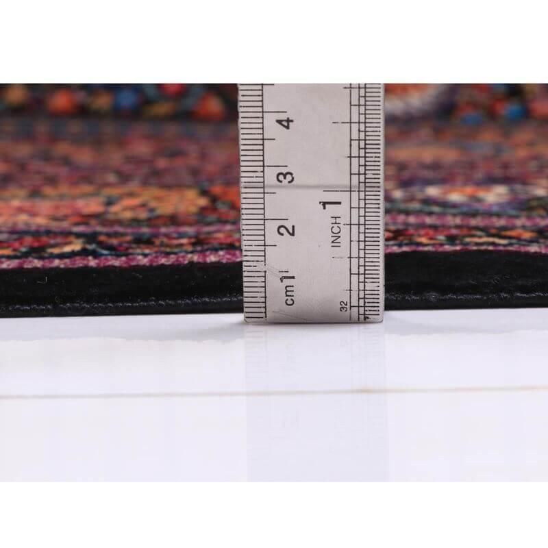 ペルシャ絨毯／クム 204×135cm イラン産 手織り  シルク100％ ラグ  ラグマット（FN-70336）の画像