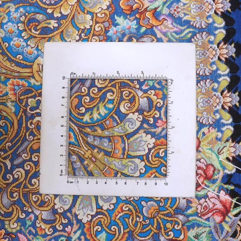 ペルシャ絨毯／メフルバフ工房 202×130cm イラン産 手織り  シルク100％ ラグ  ラグマット（FN-70337）の画像