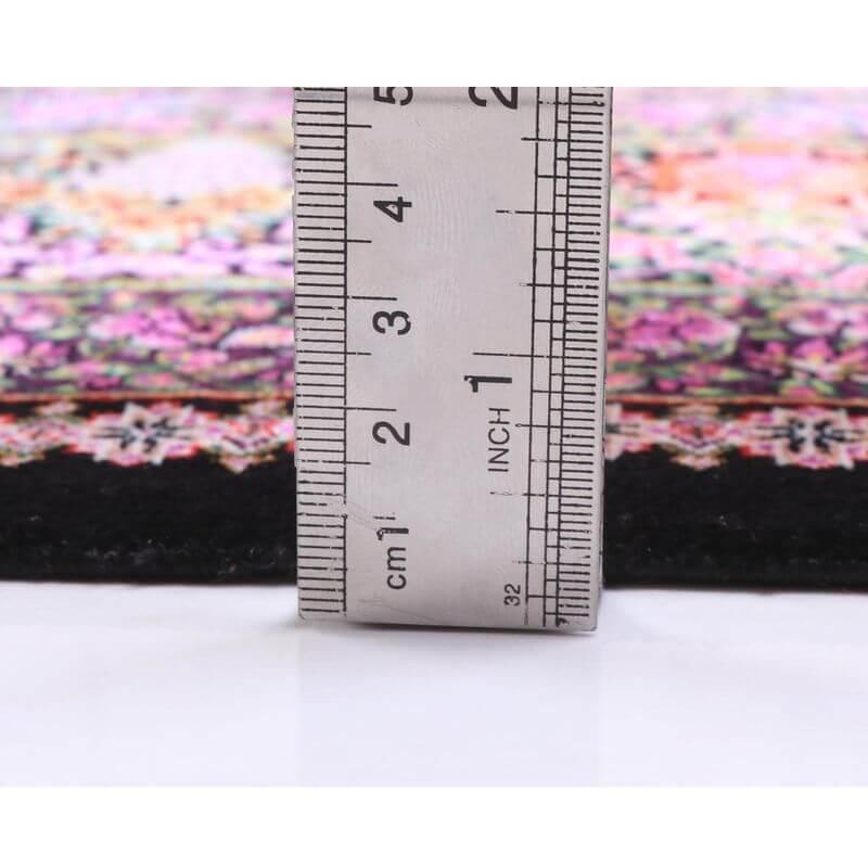 ペルシャ絨毯／ヌーリ工房 206×72cm イラン産 手織り  シルク100％ ラグ  ラグマット（FN-70342）の画像