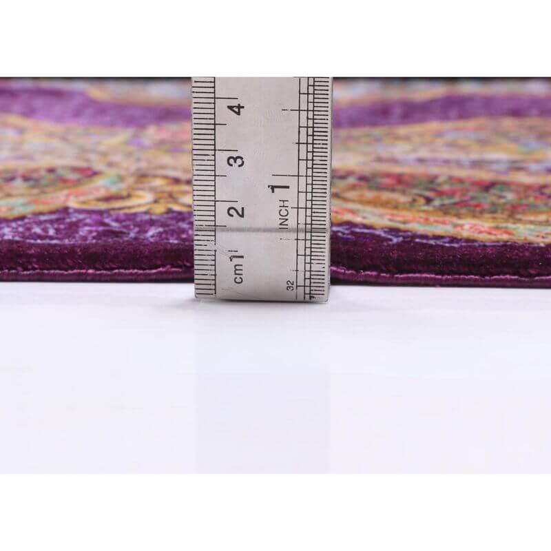 ペルシャ絨毯／マラーム工房 212×137cm イラン産 手織り  シルク100％ ラグ  ラグマット（FN-70344）の画像