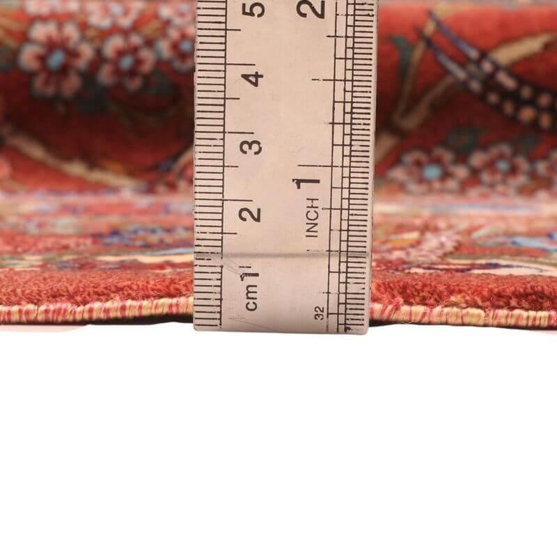 ペルシャ絨毯／ホセイン工房 158×105cm イラン産 手織り  シルク100％ ラグ  ラグマット（FN-70346）の画像