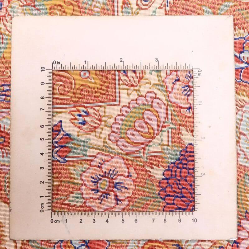 ペルシャ絨毯／ホセイン工房 158×105cm イラン産 手織り  シルク100％ ラグ  ラグマット（FN-70346）の画像