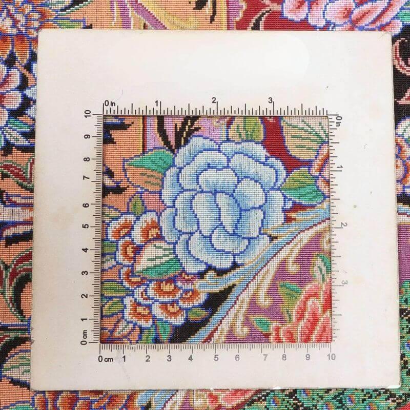ペルシャ絨毯／モハンマディ 148×100cm イラン産 手織り  シルク100％ ラグ  ラグマット（FN-70349）の画像