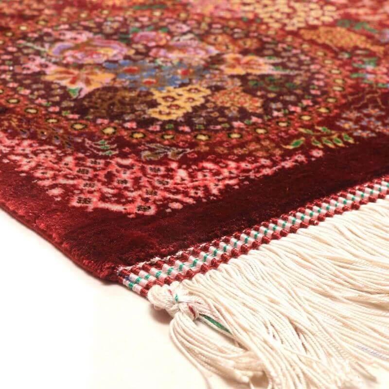 ペルシャ絨毯／サイーディー作 154×99cm イラン産 手織り  シルク100％ ラグ  ラグマット（FN-70351）の画像