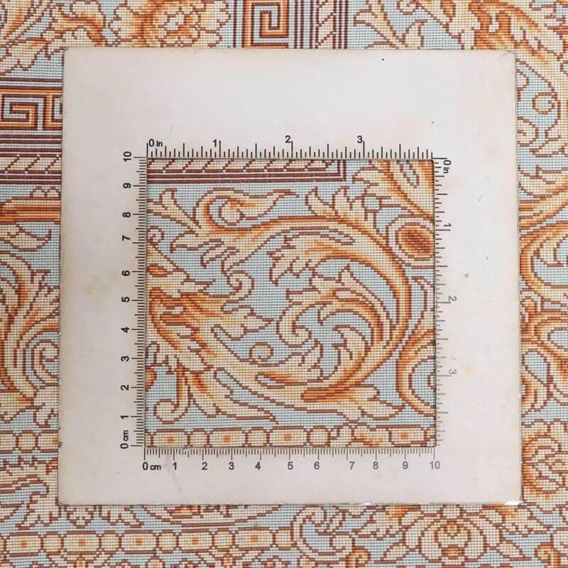 ペルシャ絨毯／ヌーリ工房 158×102cm イラン産 手織り  シルク100％ ラグ  ラグマット（FN-70356）の画像