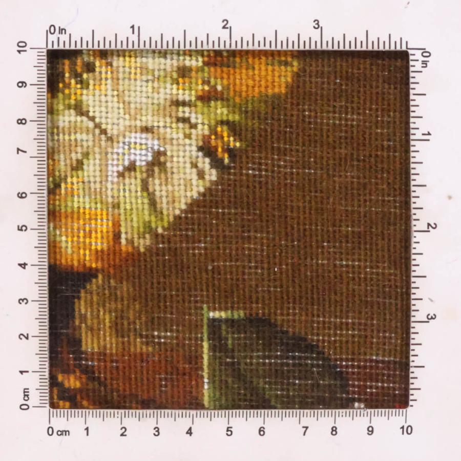 ペルシャ絨毯／タブリーズ 80×61cm イラン産 手織り リビング ウール