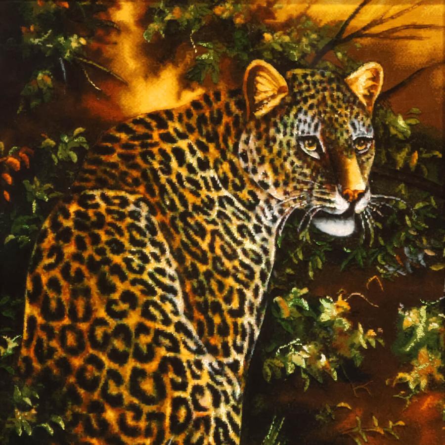 ペルシャ絨毯／タブリーズ 85×66cm イラン産 手織り リビング ウール 絵画絨毯 （FP-70260）_3