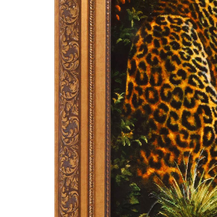 ペルシャ絨毯／タブリーズ 85×66cm イラン産 手織り リビング ウール 絵画絨毯 （FP-70260）_9
