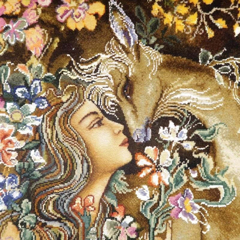 ペルシャ絨毯 イラン・タブリーズ絵画 125×92cm(額縁込) 手織り ペルシャ絨毯 イラン・タブリーズ絵画 125×92cm(額縁込) 手織り