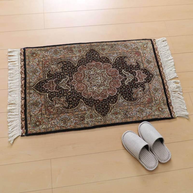ペルシャ絨毯 イラン じゅうたん・タブリーズ産 96×61cm 手織り ウール 