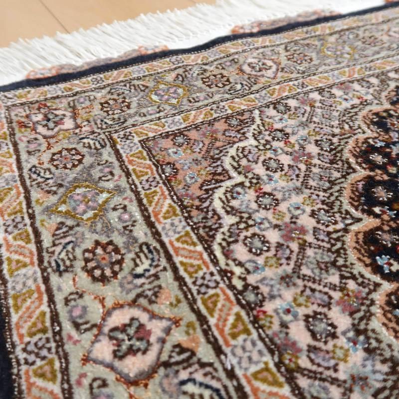 ペルシャ手織りタブリーズ ヴィンテージ ラウンド ラグ 62cm x 62cm