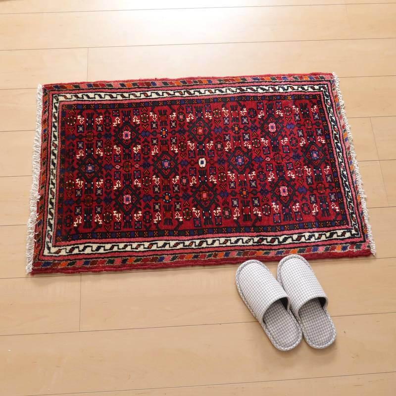 トライバルラグ／イラン じゅうたん・コリアイ族／2000年代／95×61cm
