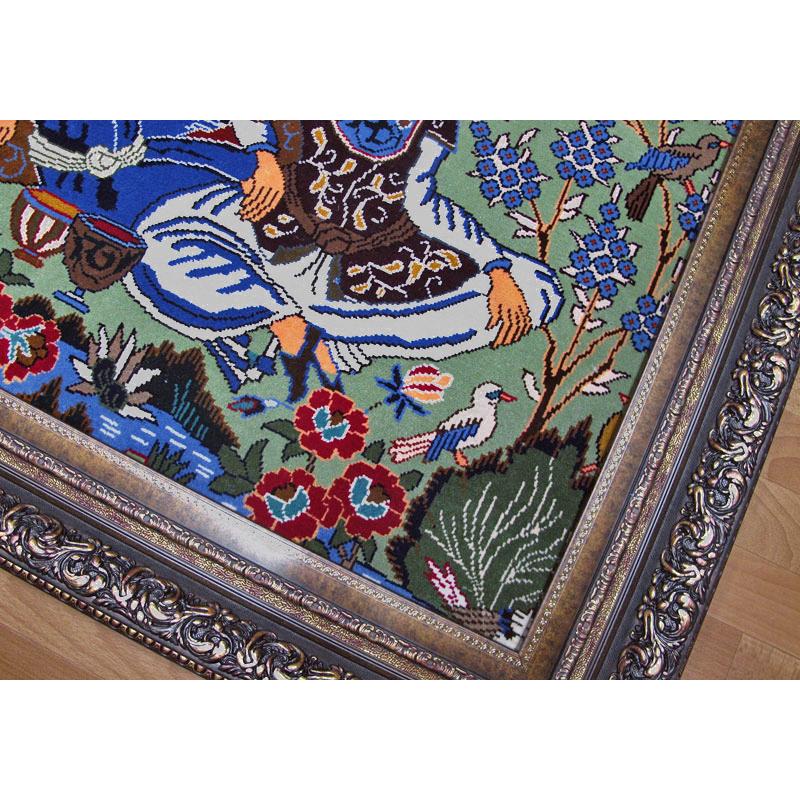 絵画・ペルシャ絨毯 イラン じゅうたん・カシュマール産 122 絵画・ペルシャ絨毯 イラン じゅうたん・カシュマール産 122