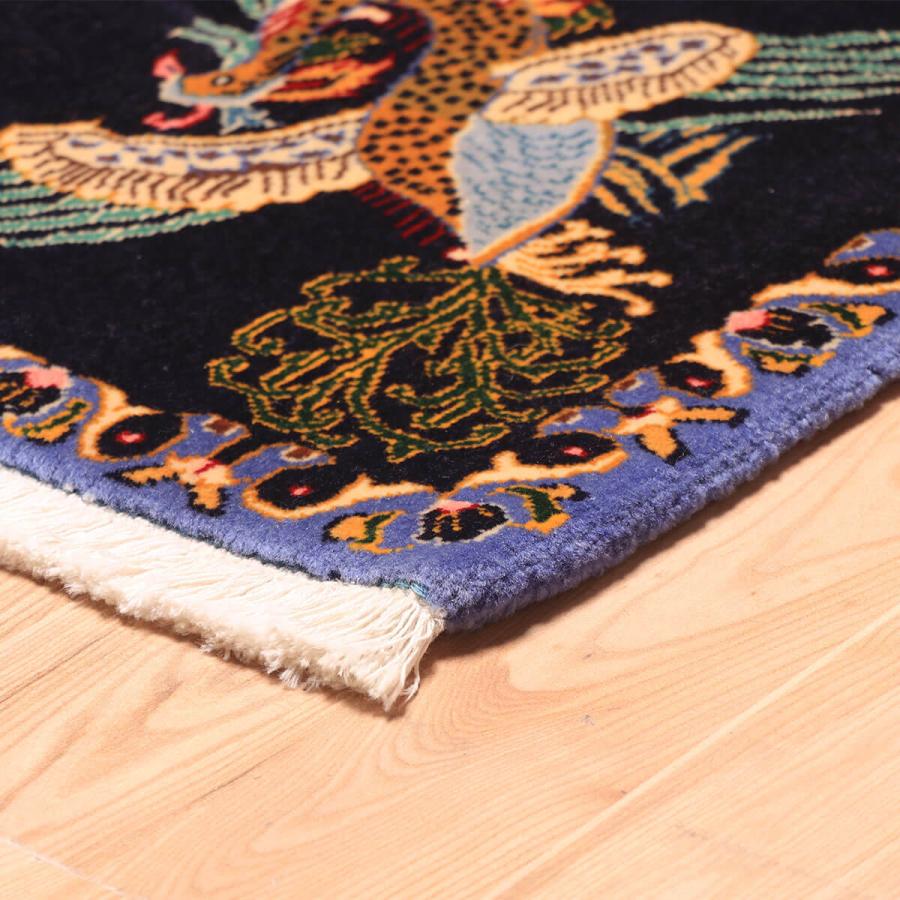 海の風景 織物ラグ モンゴル カーペット ラグ ビンテージ 商品の説明