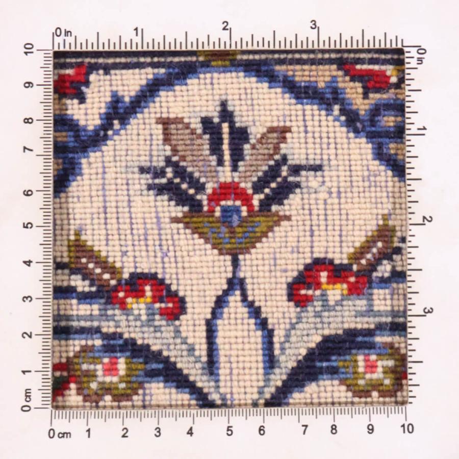 ペルシャ絨毯／カーシャーン 93×77cm イラン産 手織り リビング ウール 