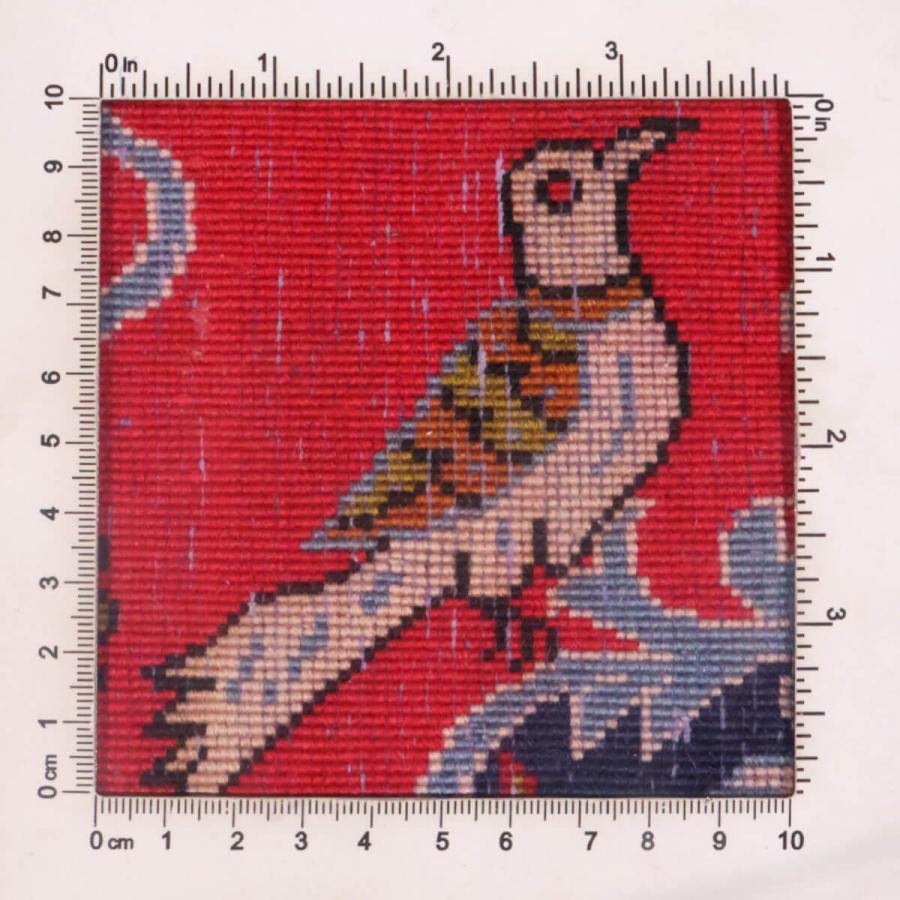 ペルシャ絨毯／カーシャーン 97×67cm イラン産 手織り リビング ウール