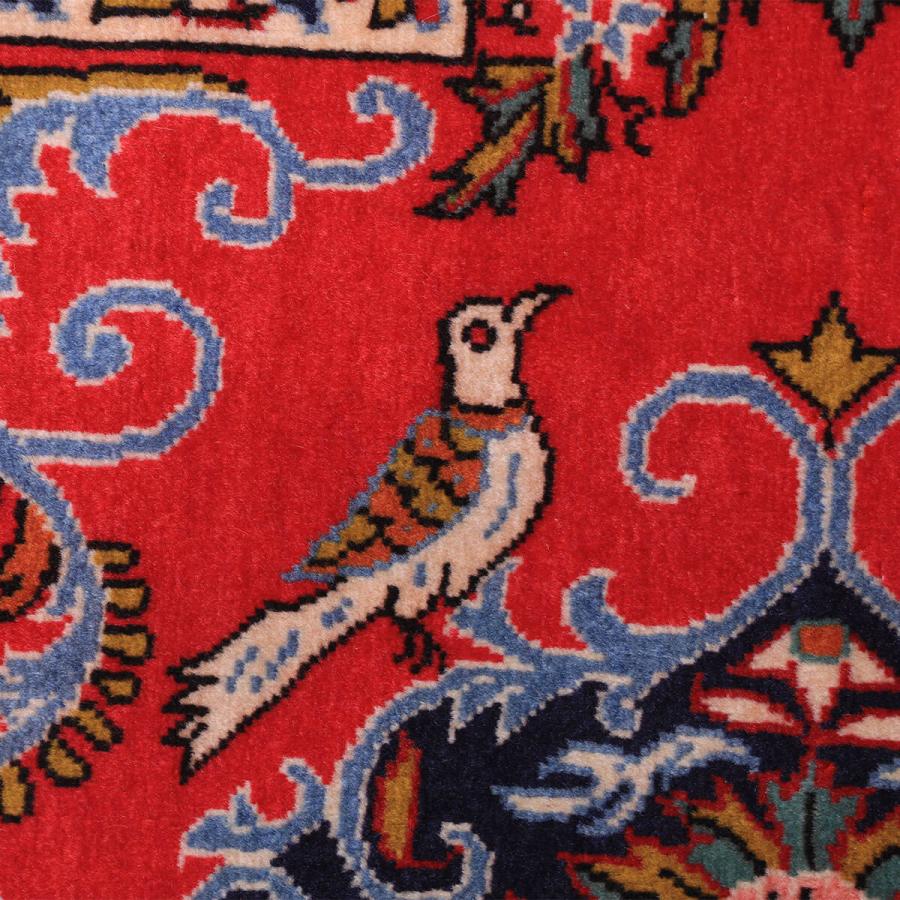 ペルシャ絨毯／カーシャーン 97×67cm イラン産 手織り リビング ウール