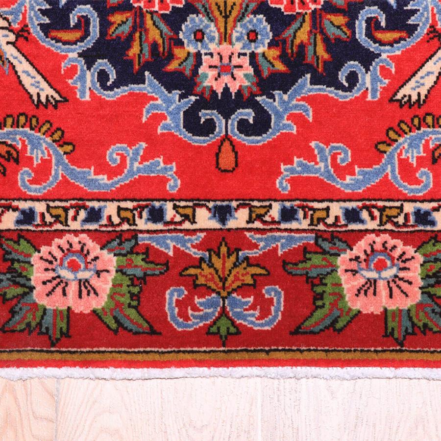 ペルシャ絨毯／カーシャーン 97×67cm イラン産 手織り リビング ウール