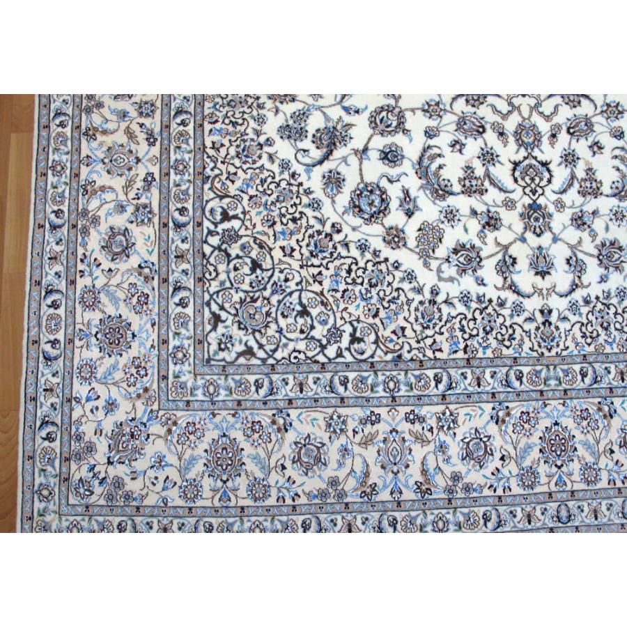【ふるさと納税】ペルシャ絨毯ナイン・ハビビアン 261×214cm 手織り ウール・シルク リビング ダイニング ラグ 本物 （FX-296-6）の画像