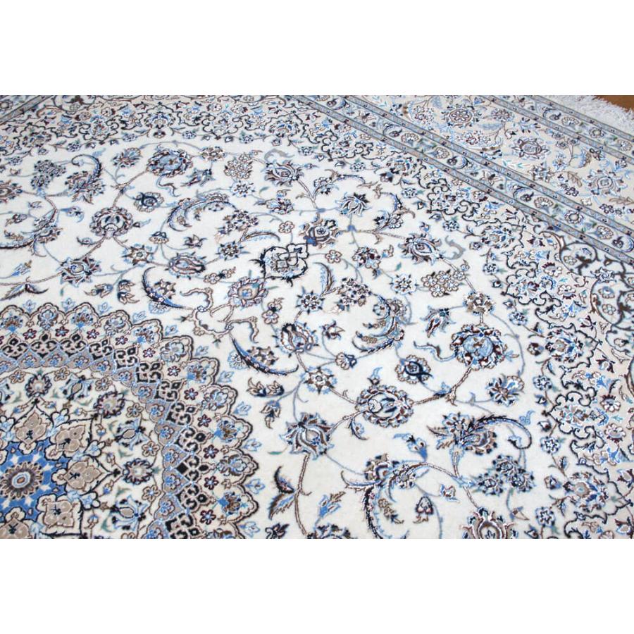 【ふるさと納税】ペルシャ絨毯ナイン・ハビビアン 261×214cm 手織り ウール・シルク リビング ダイニング ラグ 本物 （FX-296-6）の画像