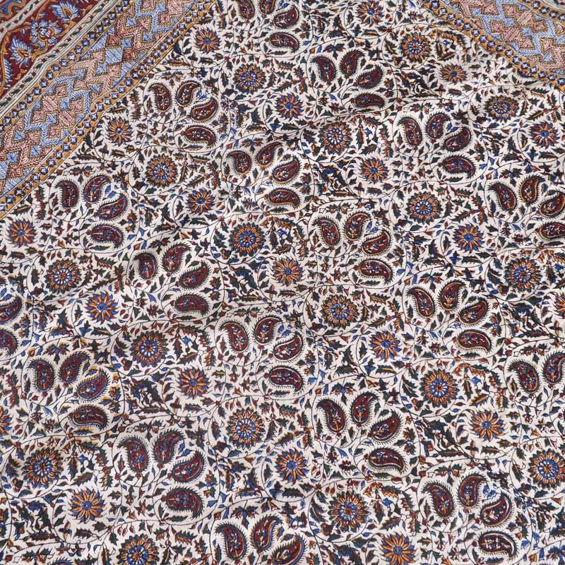 ペルシャ更紗（イラン手染布）240×160cm 綿100％ 手染布 マルチカバー