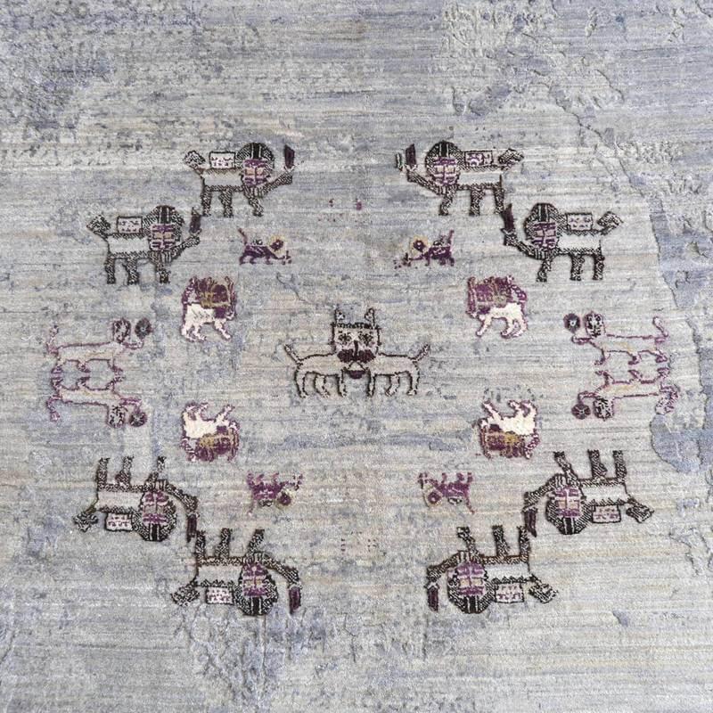 プレミアムギャッベ/ホシナマイ(ルリバフ) 203×152cm イラン プレミアムギャッベ/ホシナマイ(ルリバフ) 203×152cm イラン